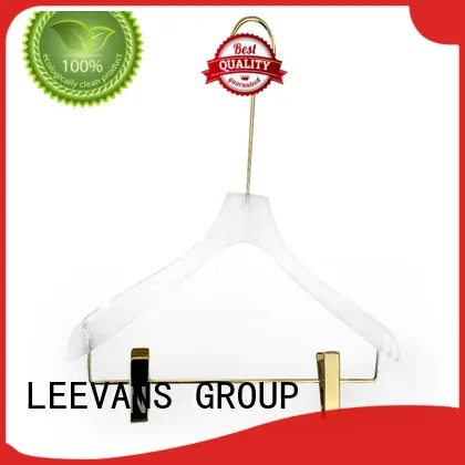 LEEVANS fashion acrylic hanger wholesale plexiglas for jackets 1