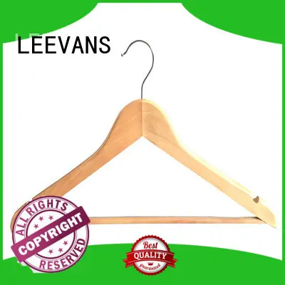 LEEVANS hot sale wooden hanger clips wholesale for pants 1