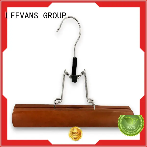custom kids wooden hangers with metal hook for skirt 1