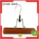 custom kids wooden hangers with metal hook for skirt 1