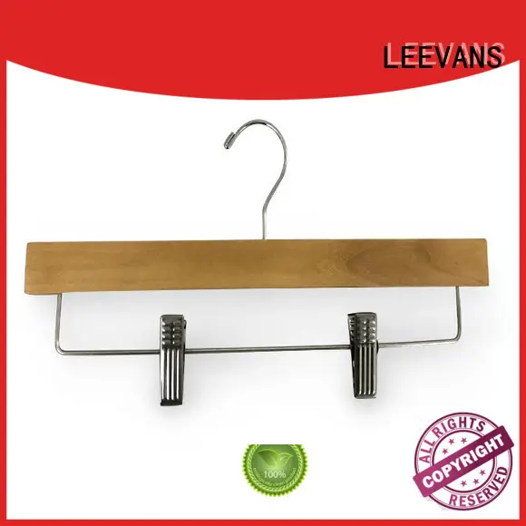 ash wooden pants hangers supplier for kids LEEVANS 1