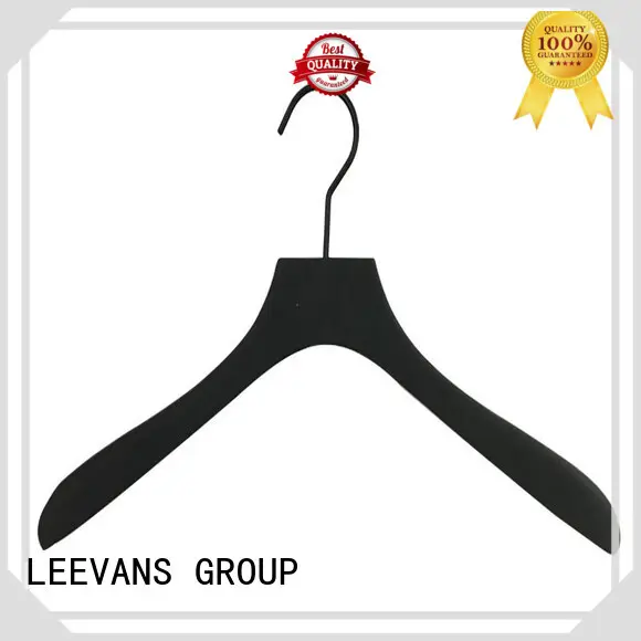 dark brown wooden hangers metal for skirt LEEVANS 1
