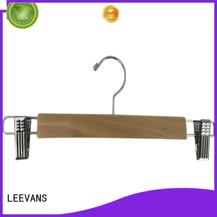 brown wooden suit hanger supplier for kids 1