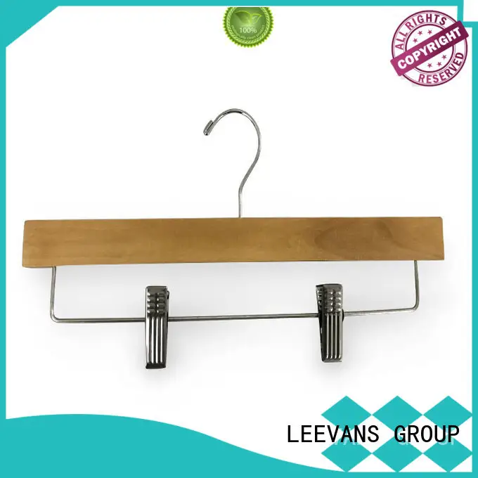 LEEVANS online black wooden hangers wholesale manufacturer for trouser 1