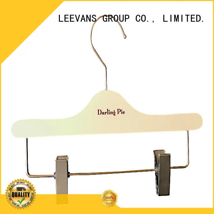 clamp wooden hanger clips manufacturer for kids LEEVANS 1