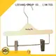 clamp wooden hanger clips manufacturer for kids LEEVANS 1