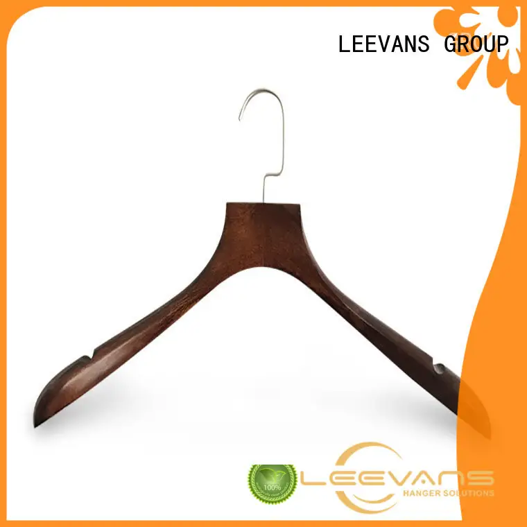 LEEVANS fashion threshold wooden hangers supplier for skirt 1