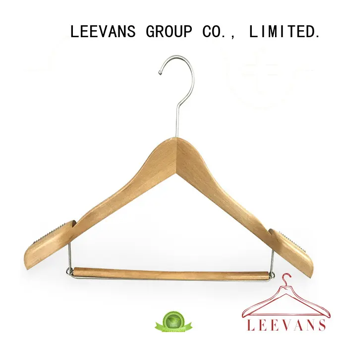 wooden cloth hanger adult for pants LEEVANS 1