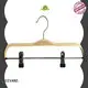 engraved wooden hangers skirt for pants LEEVANS 1