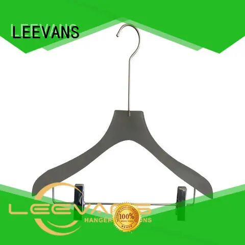 LEEVANS dress acrylic hanger manufacturer with wide shoulder for pant 1