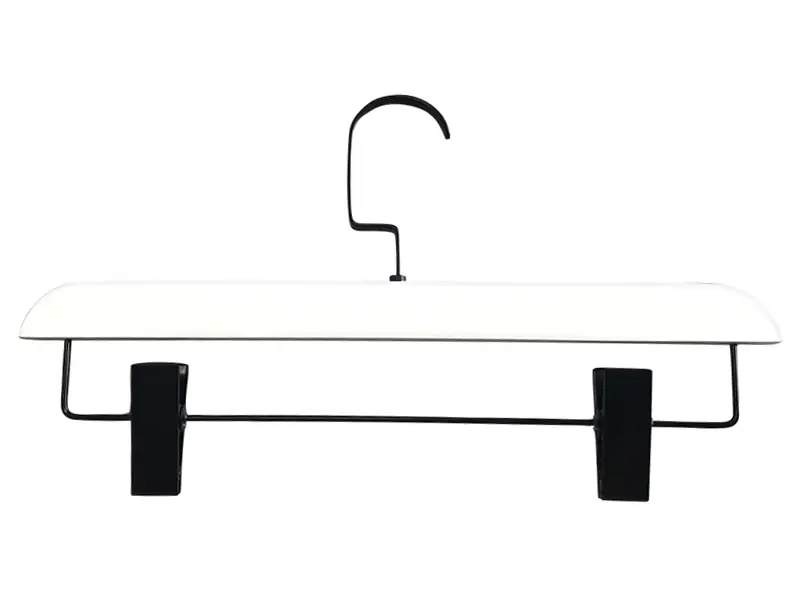 Custom wooden coat hangers with clips pant Suppliers for pants 2