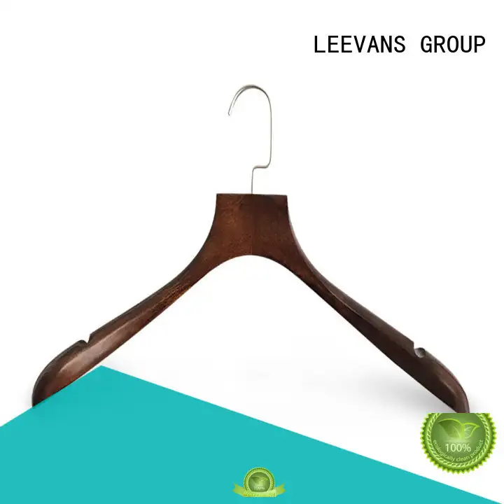 LEEVANS kids white wooden hangers painting for pants 1