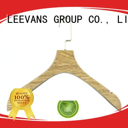 LEEVANS garment wooden hangers wholesale manufacturer for trouser 1