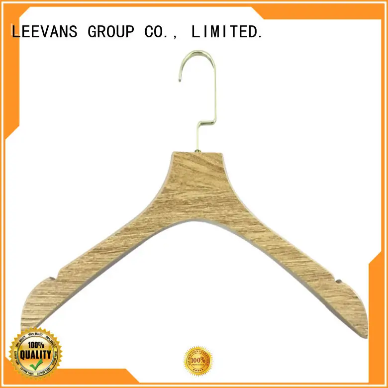 LEEVANS pieces wooden skirt hangers with metal hook for skirt 1