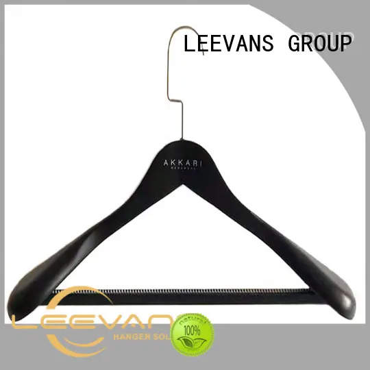 LEEVANS free wooden dress hangers manufacturer for clothes 1
