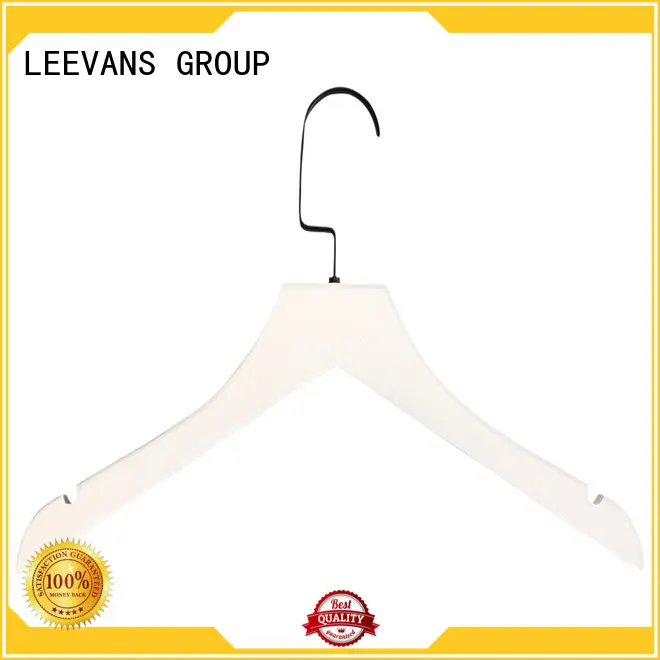 LEEVANS brown wooden pants hangers manufacturer for pants 1