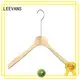 LEEVANS hook wooden pants hangers supplier for kids 1