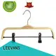 LEEVANS fashion black wooden hangers manufacturer for pants 1