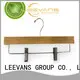 hot sale wooden skirt hangers flat with metal hook for trouser 1