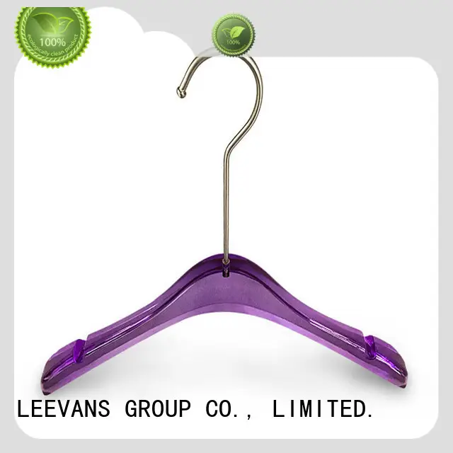 LEEVANS hot sale white coat hangers with wide shoulder for pant 1