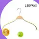 LEEVANS laminated wooden hanger with metal hook for clothes 1