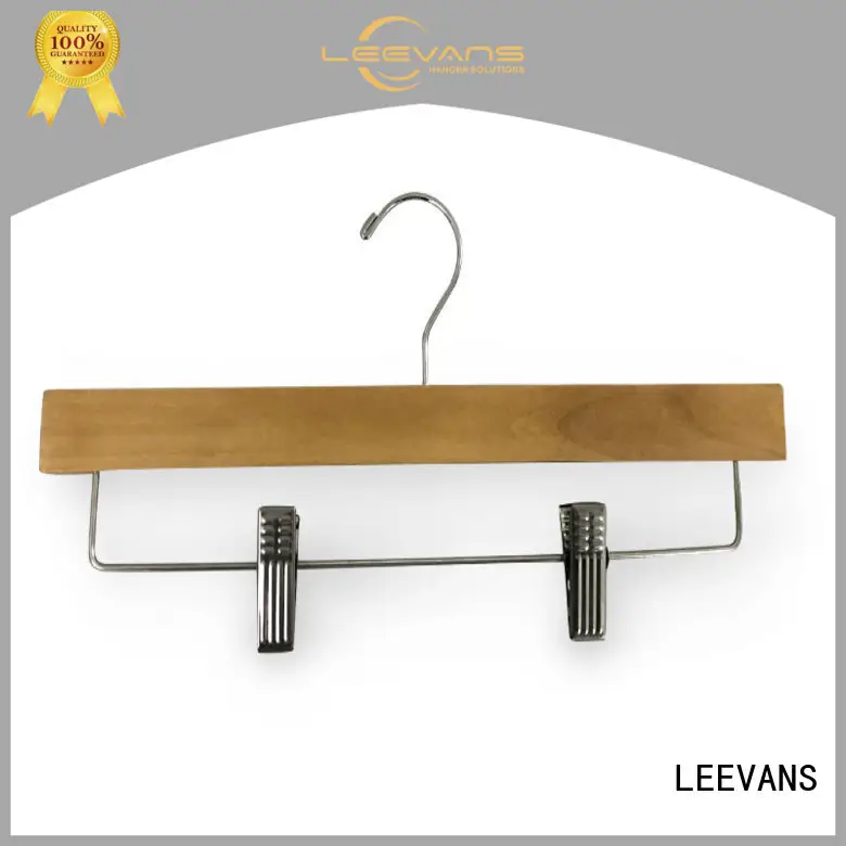 LEEVANS online wooden skirt hangers manufacturer for kids 1