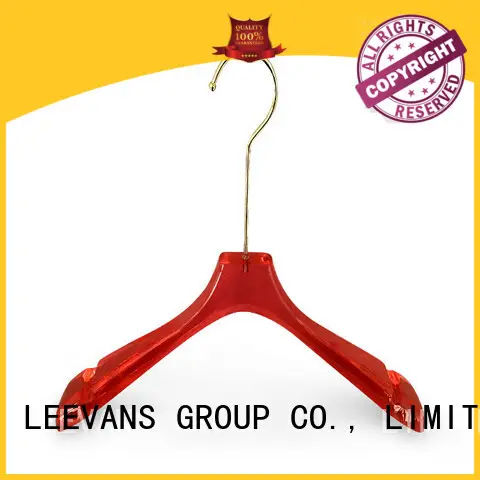 LEEVANS hot sale white coat hangers manufacturer for jackets 1