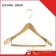LEEVANS quality black wooden coat hangers company for pants 1