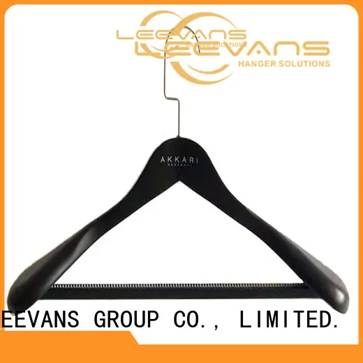 High-quality wooden clamp hangers covered company for trouser 1
