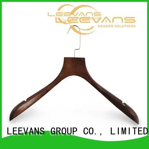 Wholesale white wooden skirt hangers color factory for clothes 1
