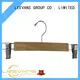 Top wooden trouser hangers with clips clothes company for kids 1