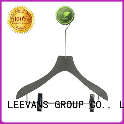 Wholesale brown hangers red company for jackets 1