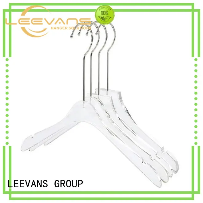 LEEVANS Custom clear acrylic hangers company for suits 1