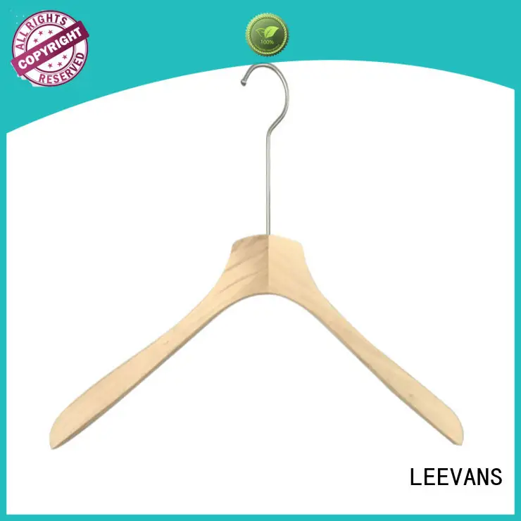 LEEVANS Latest white wood hangers bulk company for pants 1