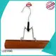 Latest white wooden skirt hangers creamy factory for pants 1
