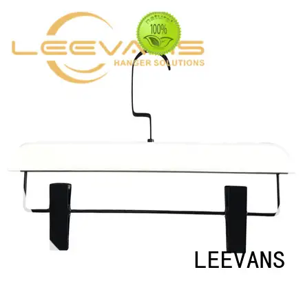 Custom wooden coat hangers with clips pant Suppliers for pants 1