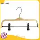 Top wooden suit hangers with clips directly for business for clothes 1