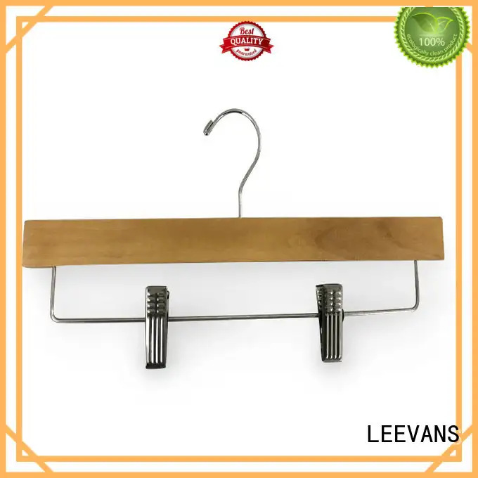 LEEVANS fashion childrens white wooden coat hangers Supply for skirt 1