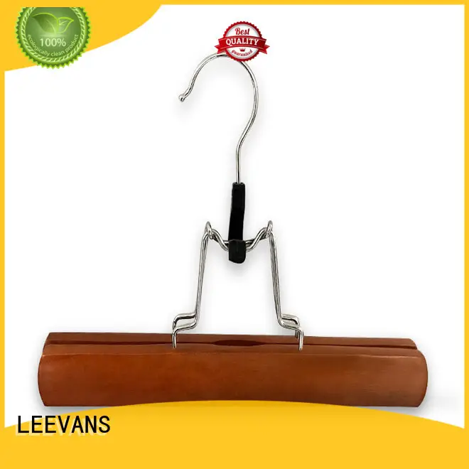 Latest thick wooden hangers skirt Supply for pants 1