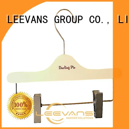 High-quality wooden coat hangers with trouser clips antirust company for trouser 1