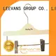 High-quality wooden coat hangers with trouser clips antirust company for trouser 1