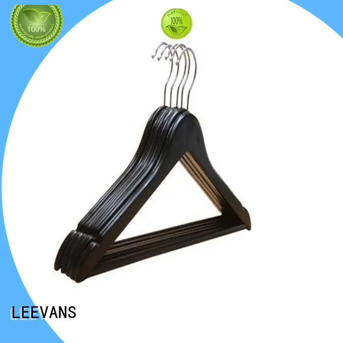 LEEVANS Wholesale buy wooden clothes hangers for business for clothes 1