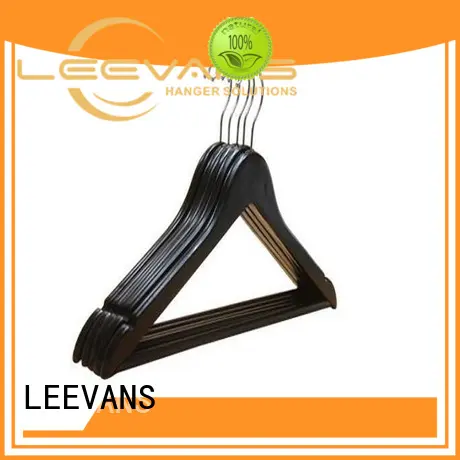 LEEVANS slip wooden coat hangers wholesale manufacturers for skirt 1