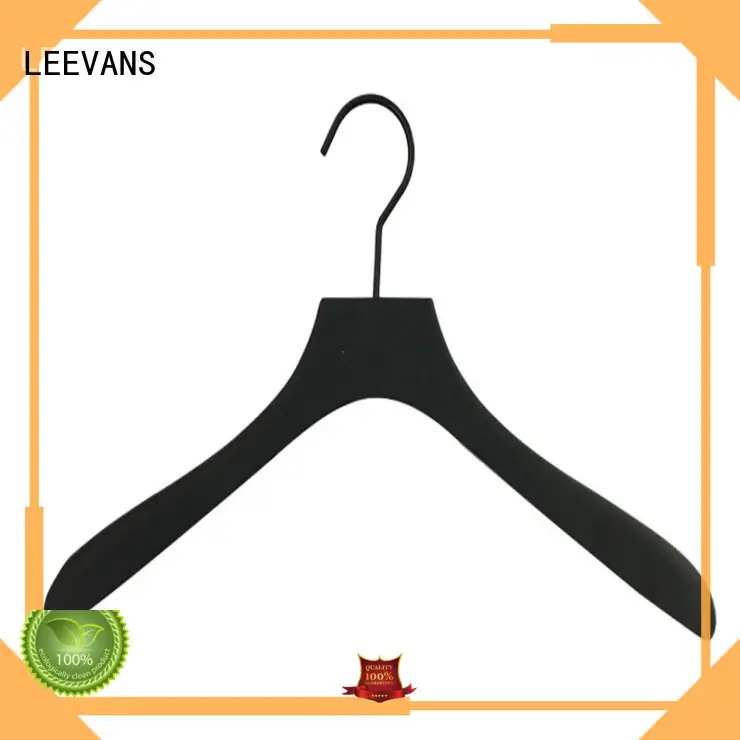 LEEVANS Wholesale where to buy wooden clothes hangers factory for clothes 1