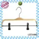 LEEVANS oem timber clothes hanger manufacturers for skirt 1