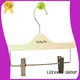 LEEVANS surface non slip wooden hangers for business for pants 1
