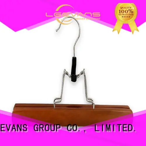 LEEVANS garment timber hangers Supply for skirt 1
