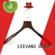 LEEVANS Custom black wooden clothes hangers Supply for pants 1