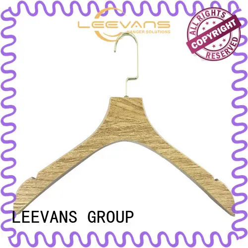 LEEVANS finish wooden suit hangers wholesale Suppliers for children 1