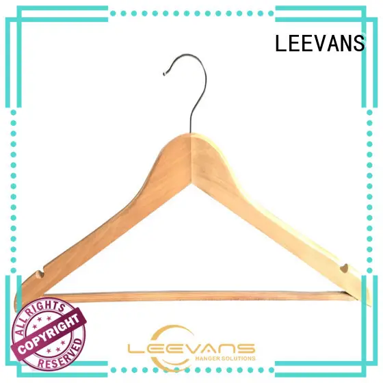 LEEVANS High-quality dark brown wooden hangers Supply for skirt 1